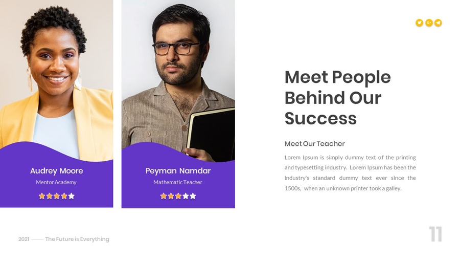 Genia – Online Education PowerPoint Template, Presentation Templates