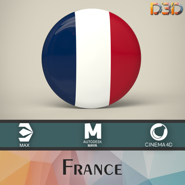 France Badge - 3Docean 33552750