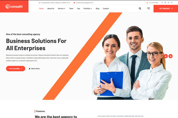 Consalti - Consultancy & Business Elementor Template Kit by surisoft