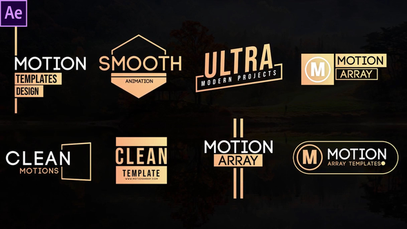 Clean Motion Titles - VideoHive 33558831