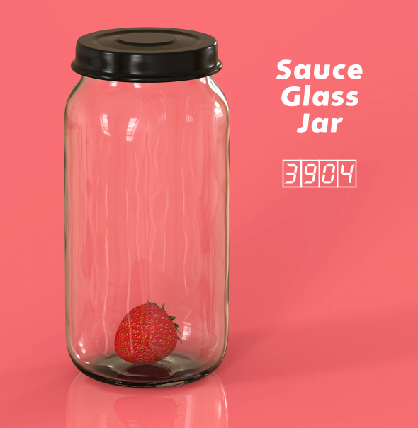 Sauce Glass Jar - 3Docean 33559132
