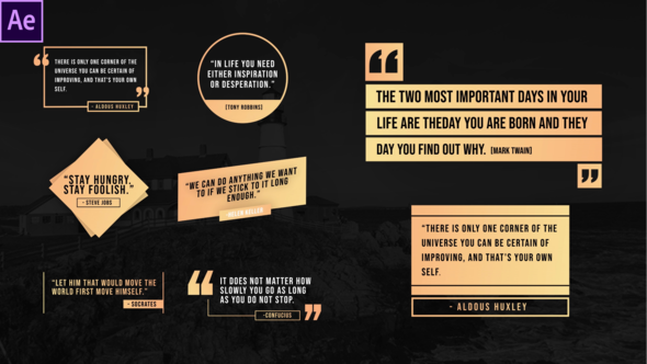 Quote Titles Pack - VideoHive 33557465