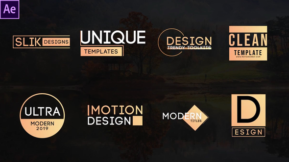 Trendy Motion Titles - VideoHive 33558687