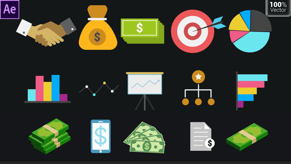 Business Icons Pack - VideoHive 33569508