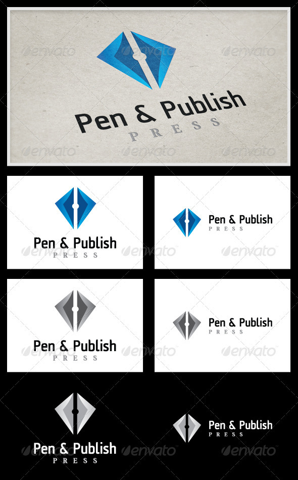 Pen & Publish Press Logo - Vector Abstract