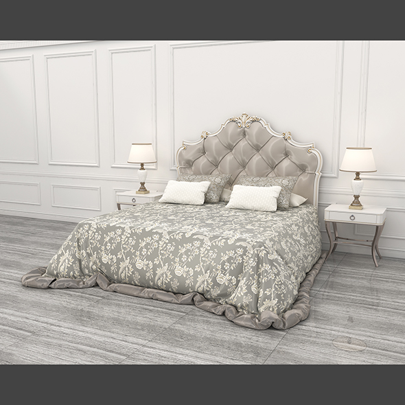 Neoclassical Style Bed - 3Docean 33582314