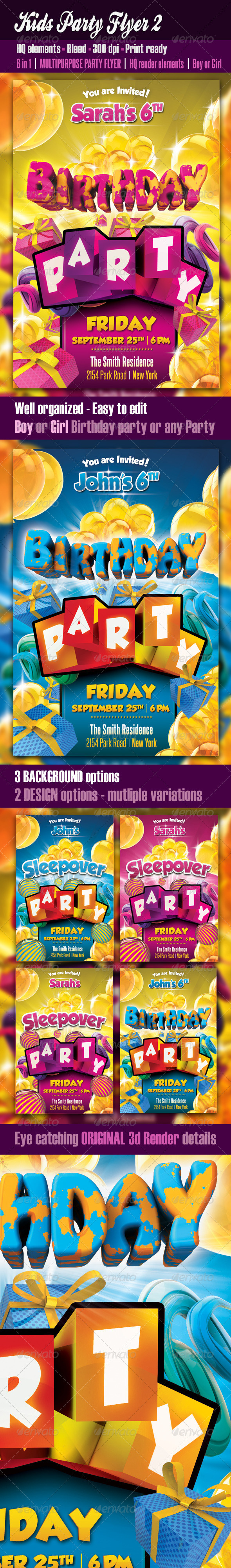 Kids Party Flyer2 - Clubs & Parties Events