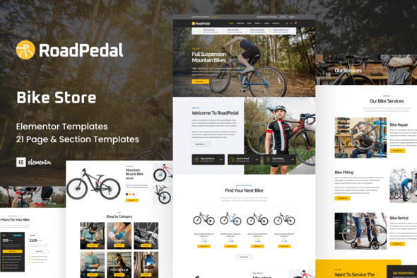 RoadPedal - Bicycle - ThemeForest 33589680