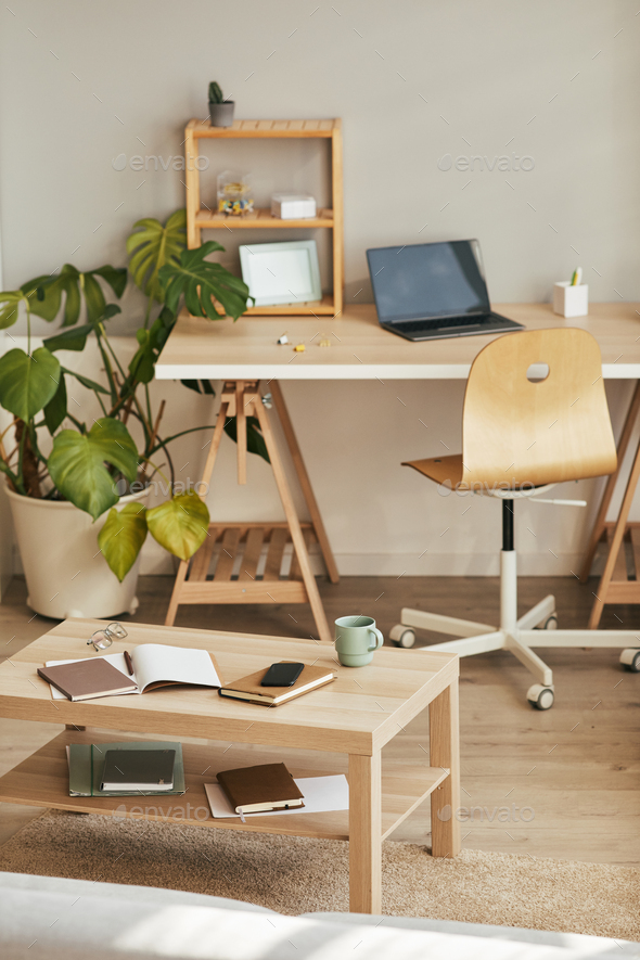 Cozy Home Office Background Stock Photo by seventyfourimages | PhotoDune