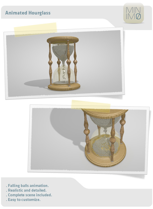 Animated Hourglass - 3Docean 3065724