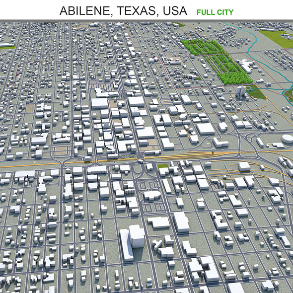 Abilene city Texas - 3Docean 33597894