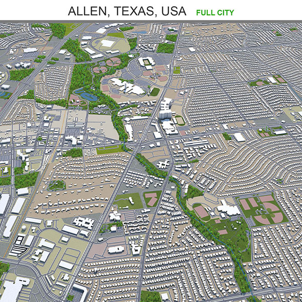Allen city Texas - 3Docean 33598033