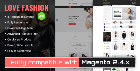 Love Fashion - Responsive Magento 2 Store Theme