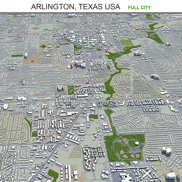 Arlington city Texas - 3Docean 33602750