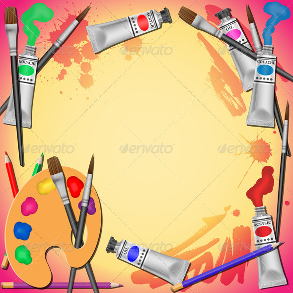 Art Equipment Background - Miscellaneous Vectors