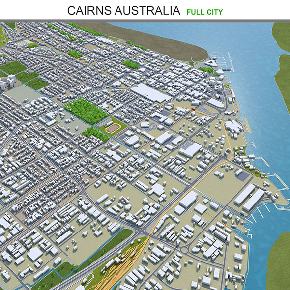 Cairns city Australia - 3Docean 33610183