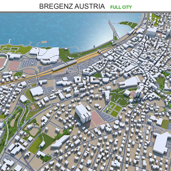 Bregenz city Austria - 3Docean 33610193