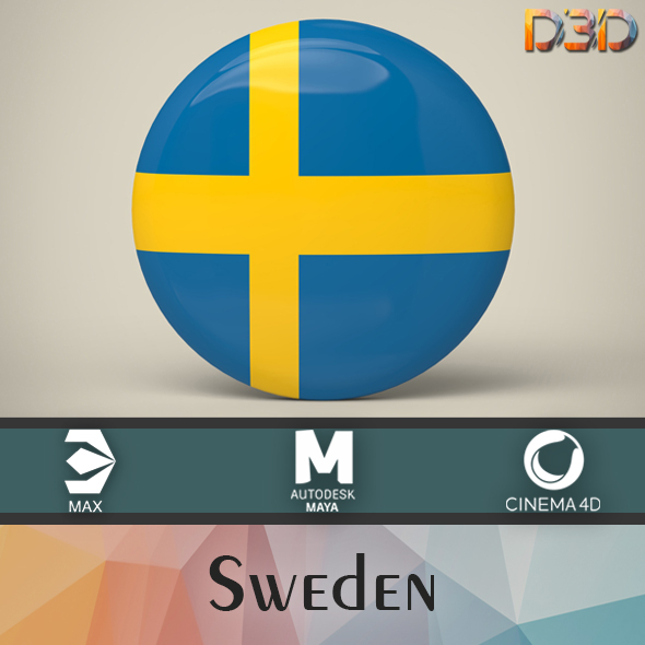 Sweden Badge - 3Docean 33610748