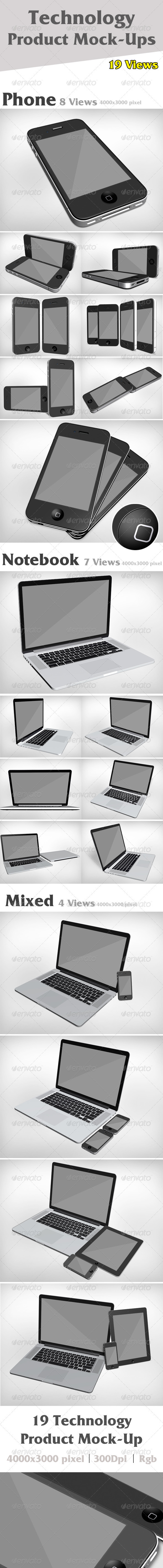 Product Mock-Ups V1 - Mobile Displays