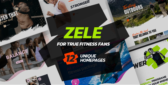 Zele - Fitness - ThemeForest 33188155
