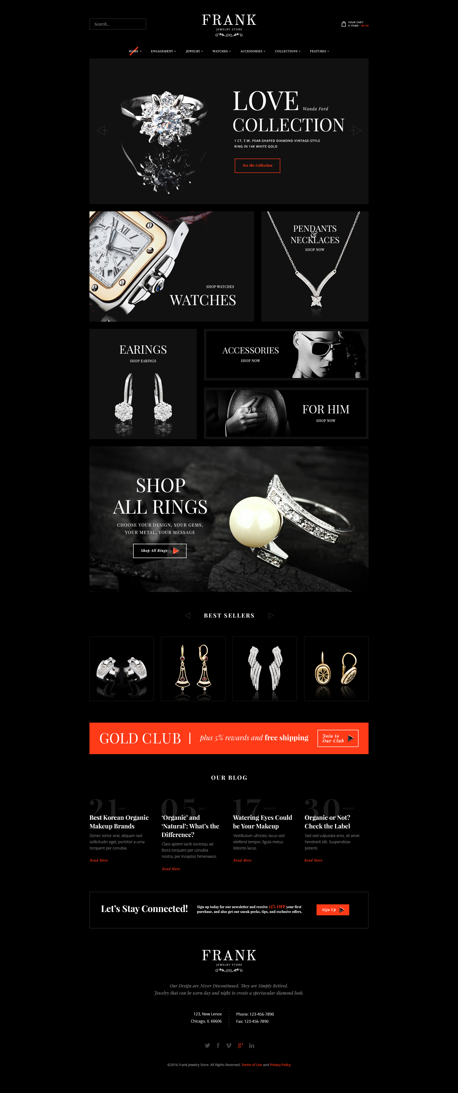 Frank Jewelry Store - Jewelry & Watches WordPress Theme by ThemeREX