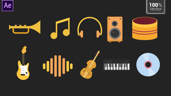 Music Icons - VideoHive 33615530