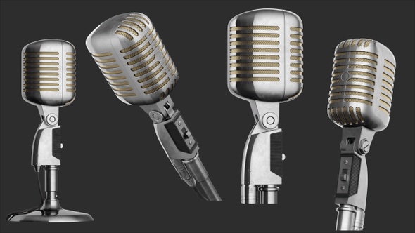 Old Fashioned Microphone Pack 03