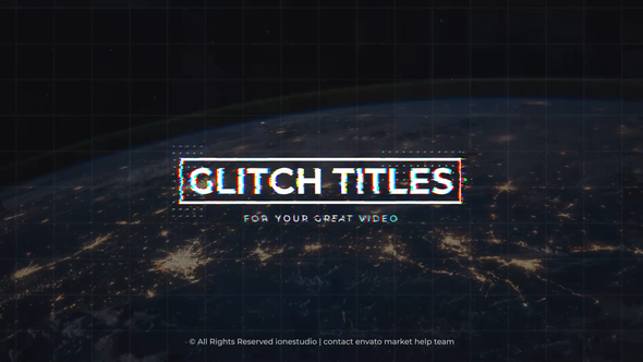Glitch Titles For After Effects