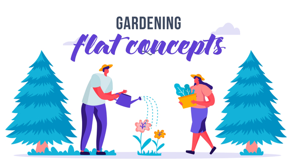 Gardening - Flat Concept