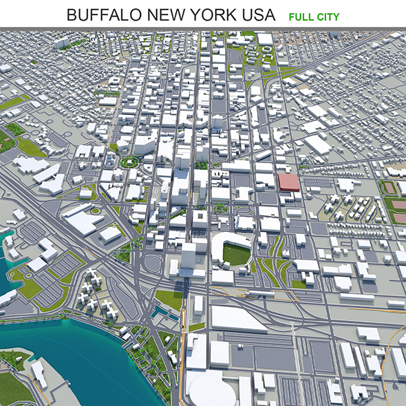 Buffalo city New - 3Docean 33622403