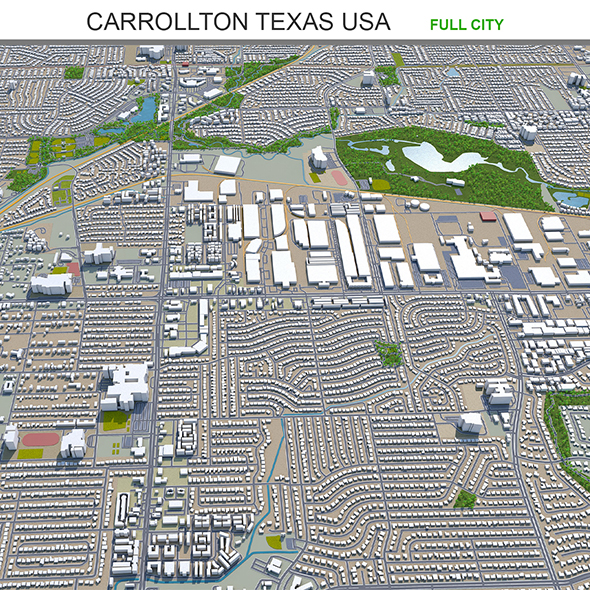 Carrollton city Texas - 3Docean 33622521