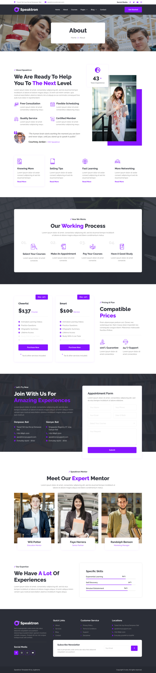 Speaktron ? Public Speaker & Life Coach Elementor Template Kit