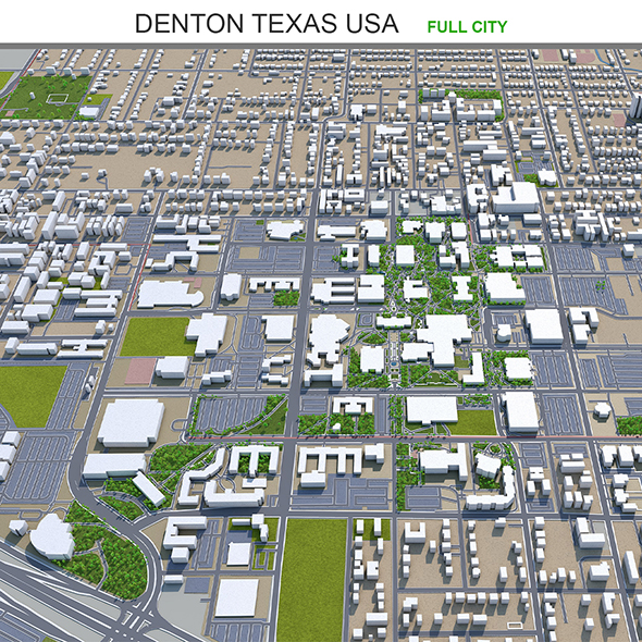 Denton city Texas - 3Docean 33624447