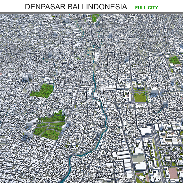 Denpasar Bali city - 3Docean 33624461