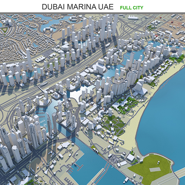 Dubai Marina city - 3Docean 33624496