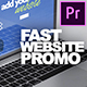 Fast Website Promo Premiere Pro version - VideoHive Item for Sale