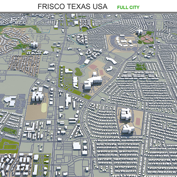 Frisco city Texas - 3Docean 33627614