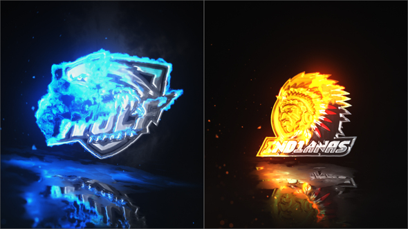 Epic Fire Logo Reveal Gold&Silver
