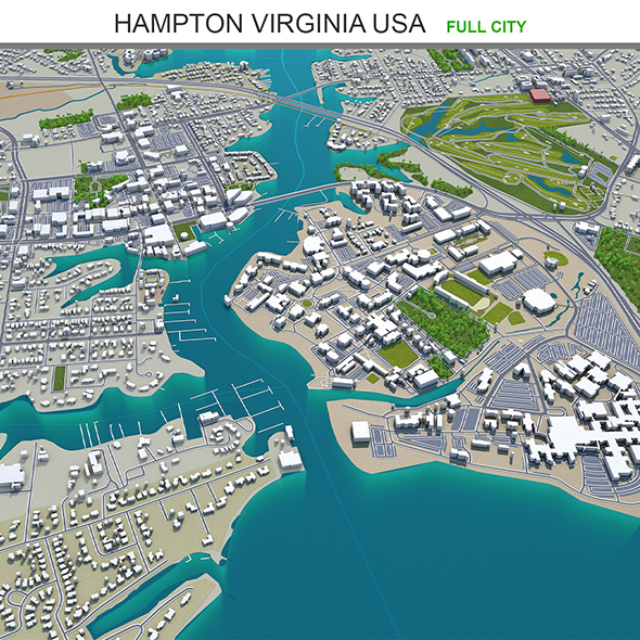 Hampton city Virginia - 3Docean 33634718