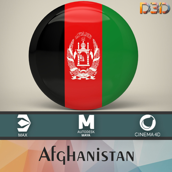 Afghanistan Badge - 3Docean 33635223