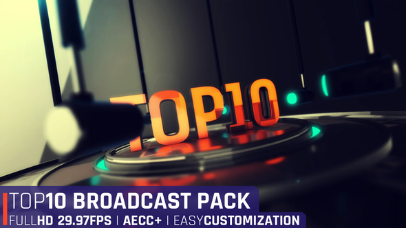 Top10 Broadcast Pack - VideoHive 33635464