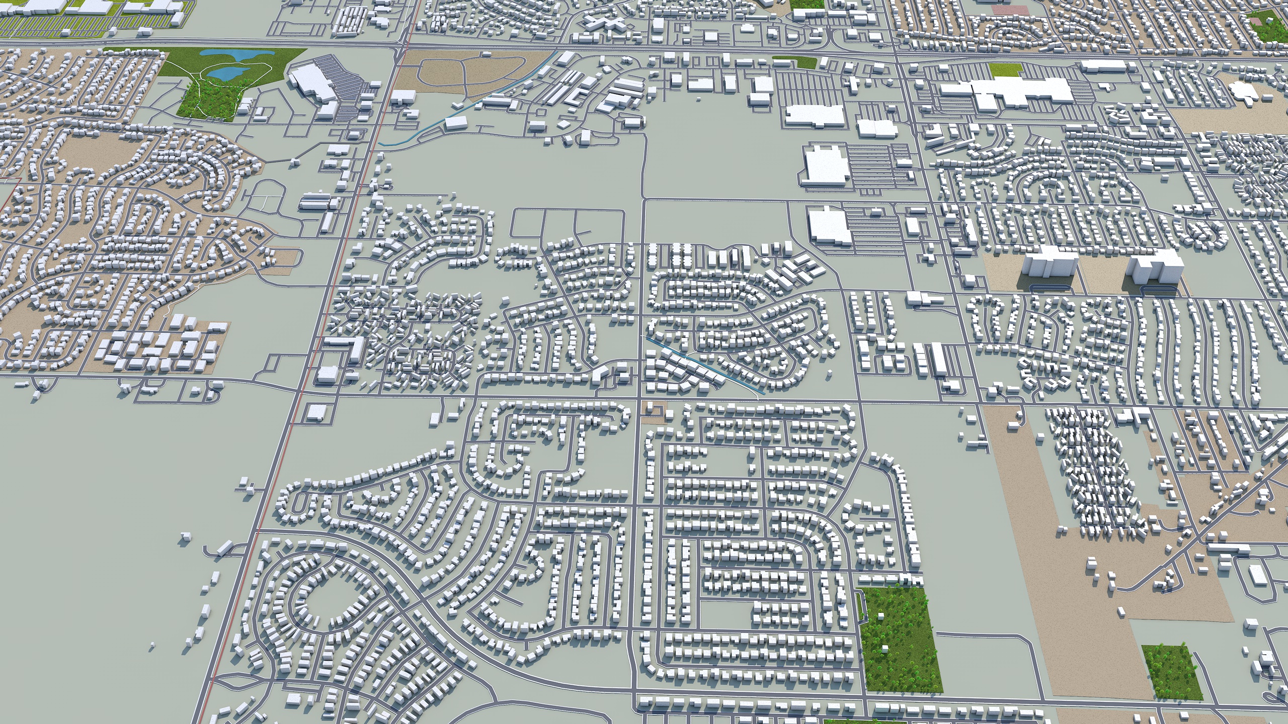 Greeley city Colorado USA 3d model 40km by TurboCG | 3DOcean