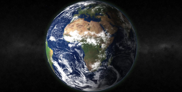 Looping Realistic Earth - With Matte by SpaceStockFootage ...