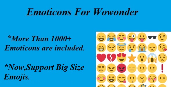 Emoticons For Wowonder - CodeCanyon 16214671