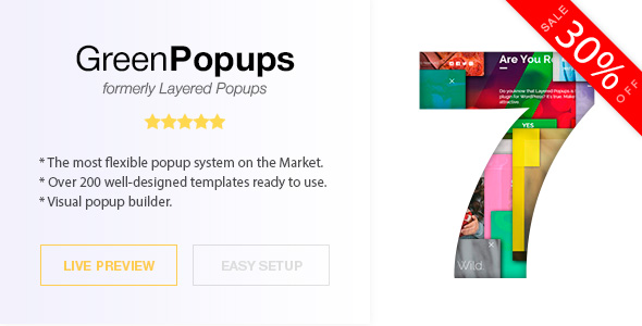 Green Popups (formerly - CodeCanyon 6027291
