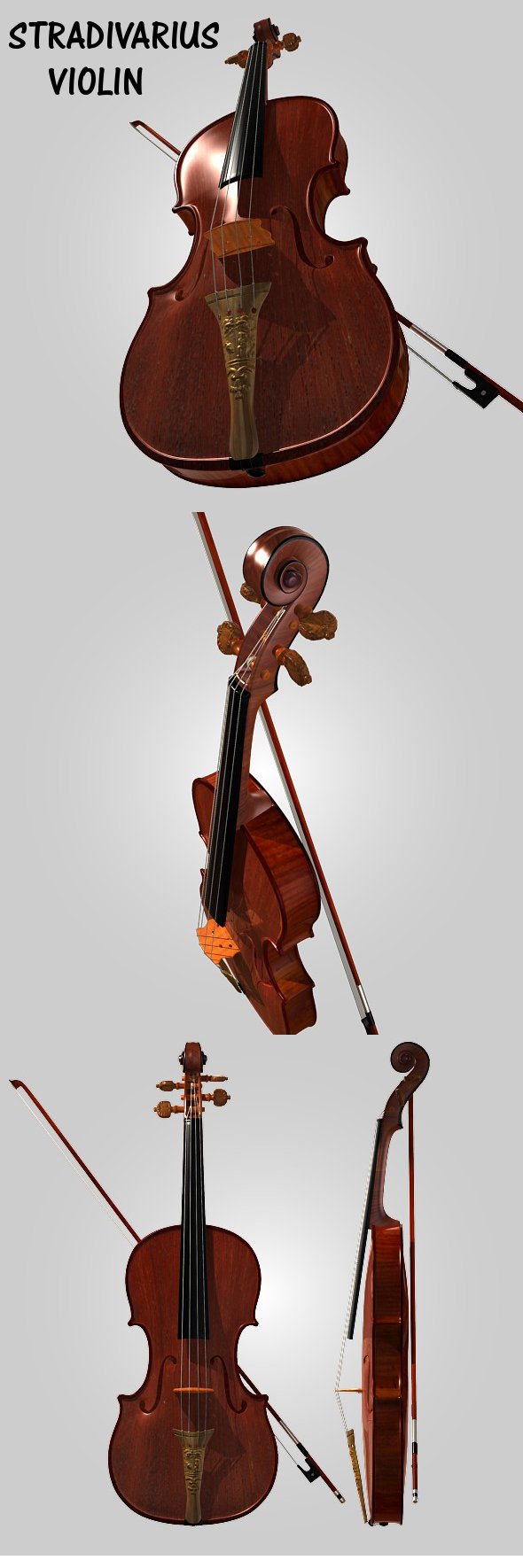 Stradivarius violin - 3Docean 109041