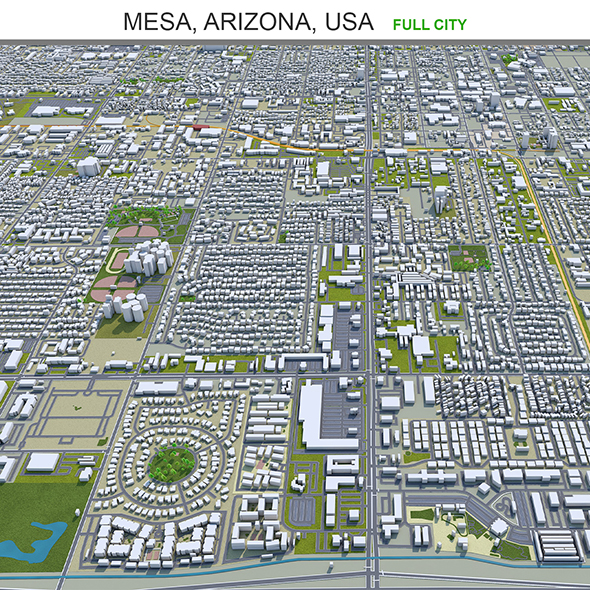 Mesa city Arizona - 3Docean 33645313