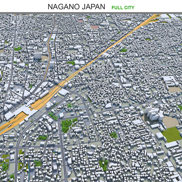 Nagano city Japan - 3Docean 33645818