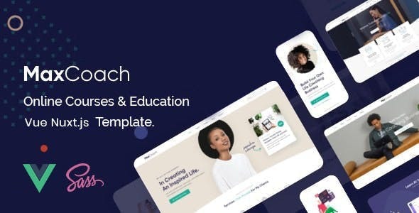 Vue Education Website - ThemeForest 29576442