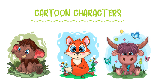 Cartoon characters